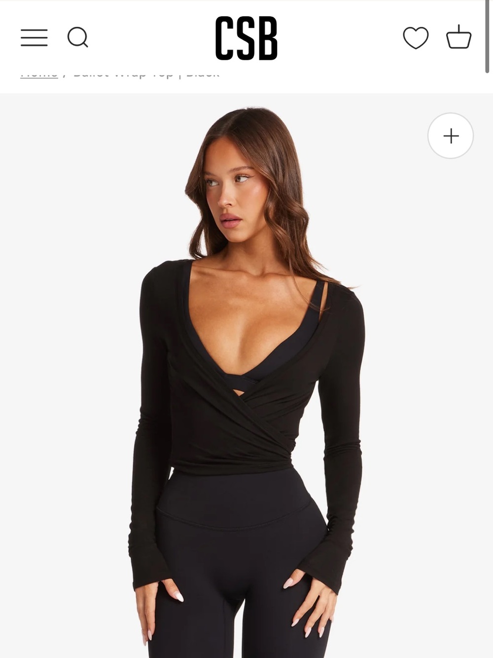CSP ballet wrap top